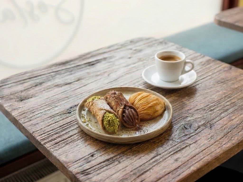 Nieuw Italiaans restaurant in Groningen: cannoli, een sfogliatella en een espresso bij Sosta